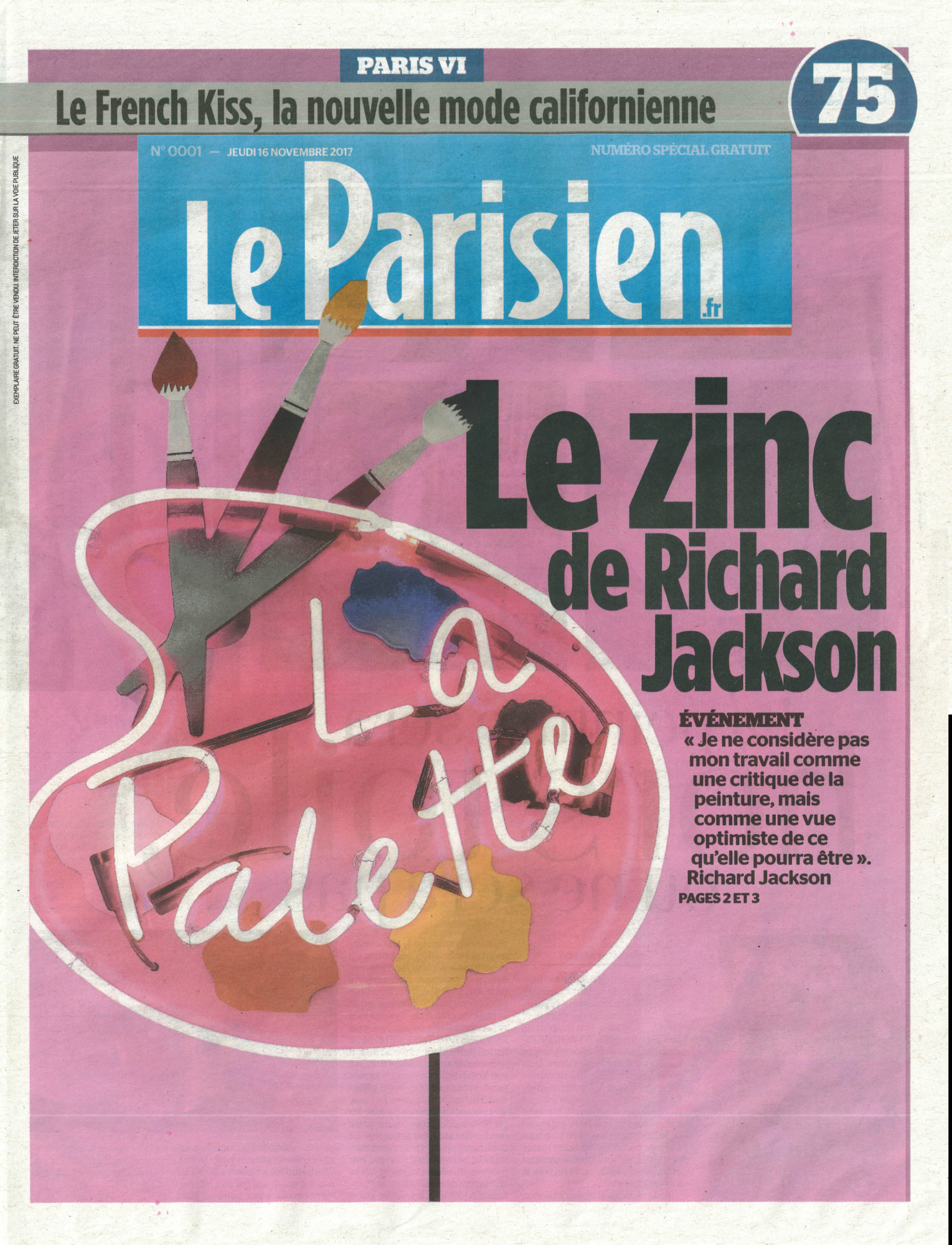 Le Zinc de Richard Jackson - Galerie Georges-Philippe & Nathalie Vallois