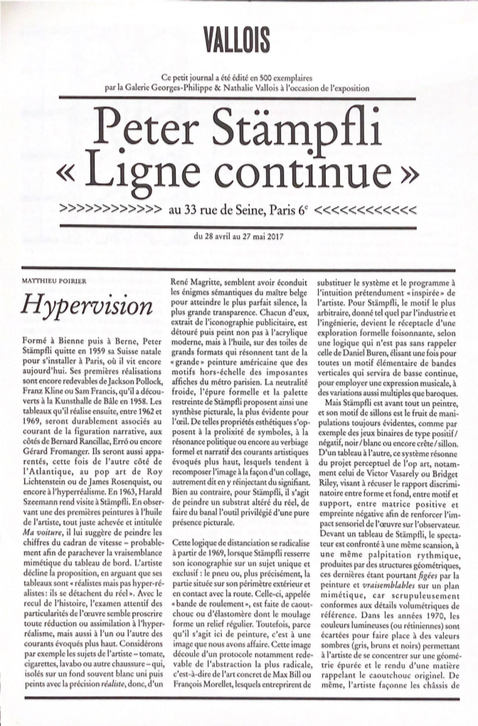 Ligne continue - Galerie Georges-Philippe & Nathalie Vallois